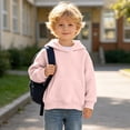 thumbnail image 7 of Besolor Fall Sweatshirts for Toddler Girls Boys Long Sleeve Hoodies Casual Loose Warm Outdoor Workout Pullover Tops with Pocket(2-3 Years,Pink), 7 of 7
