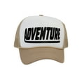 thumbnail image 1 of Men's Adventure Hat Outdoor Trucker Cap, White/Beige, 1 of 2