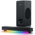 thumbnail image 1 of Barra de sonido MEREDO G38 de 3.1 canales con iluminación RGB de subwoofer BT 5.3, 1 of 6