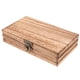 thumbnail image 1 of Caja de almacenamiento de madera con tapa de manualidades de madera Organizador de joyas Organizador de madera., 1 of 7