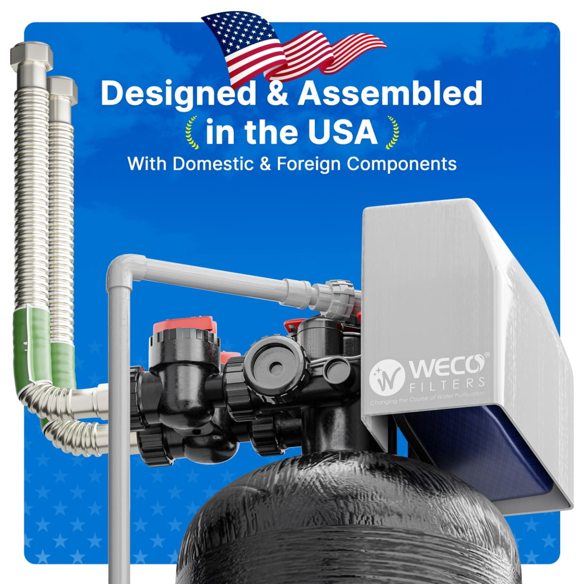 WECO AAL-0948 Backwashing Whole House Water Filter for Fluoride and Arsenic Reduction