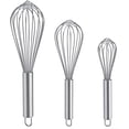 thumbnail image 1 of Batidores para cocinar, paquete de 3 batidores de acero inoxidable para mezclar, batir, batir y revolver, juego de batidor de alambre de globo versión mejorada, 8"+10"+12", 1 of 5
