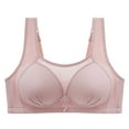 thumbnail image 4 of Bigersell Wireless Bra Discount Backless Sports Bra No Show Bras for Women Soft Bra Style R-1045 Full Coverage Bra Sports Bras Woman Full-Coverage Bra Hook & Eye Bra Closure Pink 3XL, 4 of 4