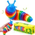 thumbnail image 1 of New Fidget Toy Slug Articulated Flexible 3D Slug Fidget Toy All Ages Relief Anti-Anxiety Sensory Toys For Children Aldult heqiyong toy, 1 of 2