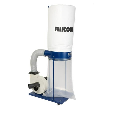 RIKON 60-200 Power Tools 2 Horsepower Built In Casters Mobile Dust Collector