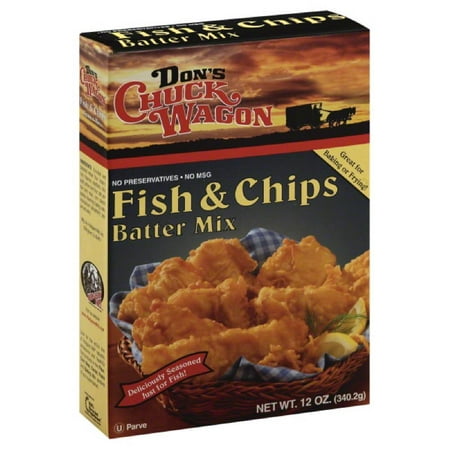 Dons Chuck Wagon Fish & Chips Batter Mix, 12 Oz (Pack of (Best Beer For Fish And Chips Batter)
