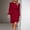 Wine Red, variant on MORTTIC Women's Bohemian Puff Sleeve Dress - Slim Fit Round Neck Long Sleeve,  Casual & Evening Dress for Spring/Summer