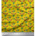 thumbnail image 1 of Soimoi Rayon Fabric Leaves & Floral Printed Fabric 1 Yard 56 Inch Wide, 1 of 1