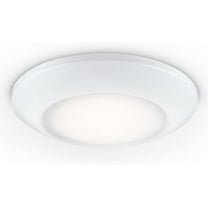 Ciata LED Low Profile Ceiling Light, Semi-Flush Mount Fixture, 6” Round Dimmable Lighting, Indoor Outdoor, Wet Rated, Kitchen, Living Room, Bedroom, Hallway, 5CCT Selectable, 11W, White