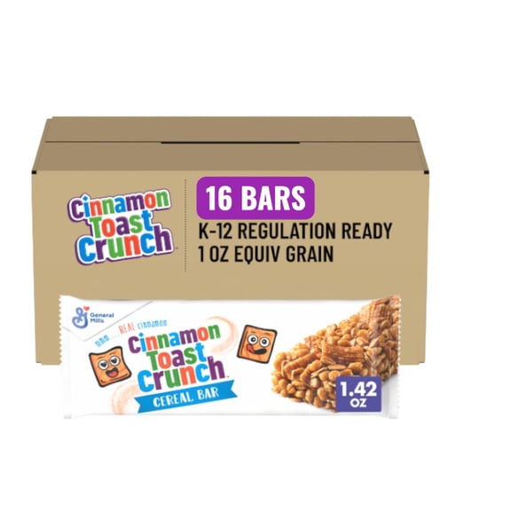 General Mills Cinnamon Toast Crunch Cereal Treat Snack Bars, Value Pack, 16 Count, 22.72 oz, Bundled By Shoppyway