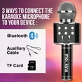 thumbnail image 2 of Mockins Black Portable Karaoke Microphone | Mic with Built in Bluetooth Speaker | Compatible with IOS and Android Devices, 2 of 9