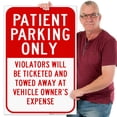 thumbnail image 2 of Patient Parking Only Red Sign, Board, 24x36 Corrugated Plastic, 2 of 7
