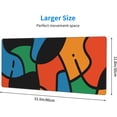 thumbnail image 2 of Abstract Geometric Wave Mouse Pad with Stitched Edge, Large Mouse Pad,Extended Gaming Desk Pad,Office Desk Mat,PC Laptop Non-Slip Pads for School Office Home and Game,31.5" x 12", 2 of 5