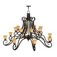 thumbnail image 2 of Meyda Tiffany 141671 Angelo 16 Light 72" Wide Chandelier - Rust, 2 of 4