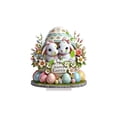 thumbnail image 1 of Decoraciones de Pascua para el Hogar Pascua Lindo Huevo Conejo 2D Escritorio de Casa Plano Decoración de Vacaciones Huevos de Pascua Decorativos, 1 of 6