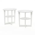 thumbnail image 4 of Furinno JAYA Oval End Table, Set of Two, White, 4 of 5