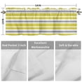 thumbnail image 5 of Kitchen Valances for Window, Olive Green Grey White Striped Light Filtering Rod Pocket Valance Curtain, Simplistic Line Short Curtains Window Topper for Bedroom Bathroom Living Room 54x18in, 5 of 9