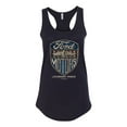 thumbnail image 2 of Wild Bobby, 1983 Vintage Distressed Ford Motors Legendary Power Cars and Trucks Ladies Racerback Tank Top, Black, Small, 2 of 3