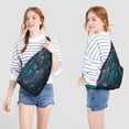 thumbnail image 4 of 4-Pockets Cross Body Bags for Woman Men,Cute Sea Life Sling Bag Chest Bag with Adjustable Strap Women's Crossbody Bags for Outdoors Hiking Traveling, 4 of 4
