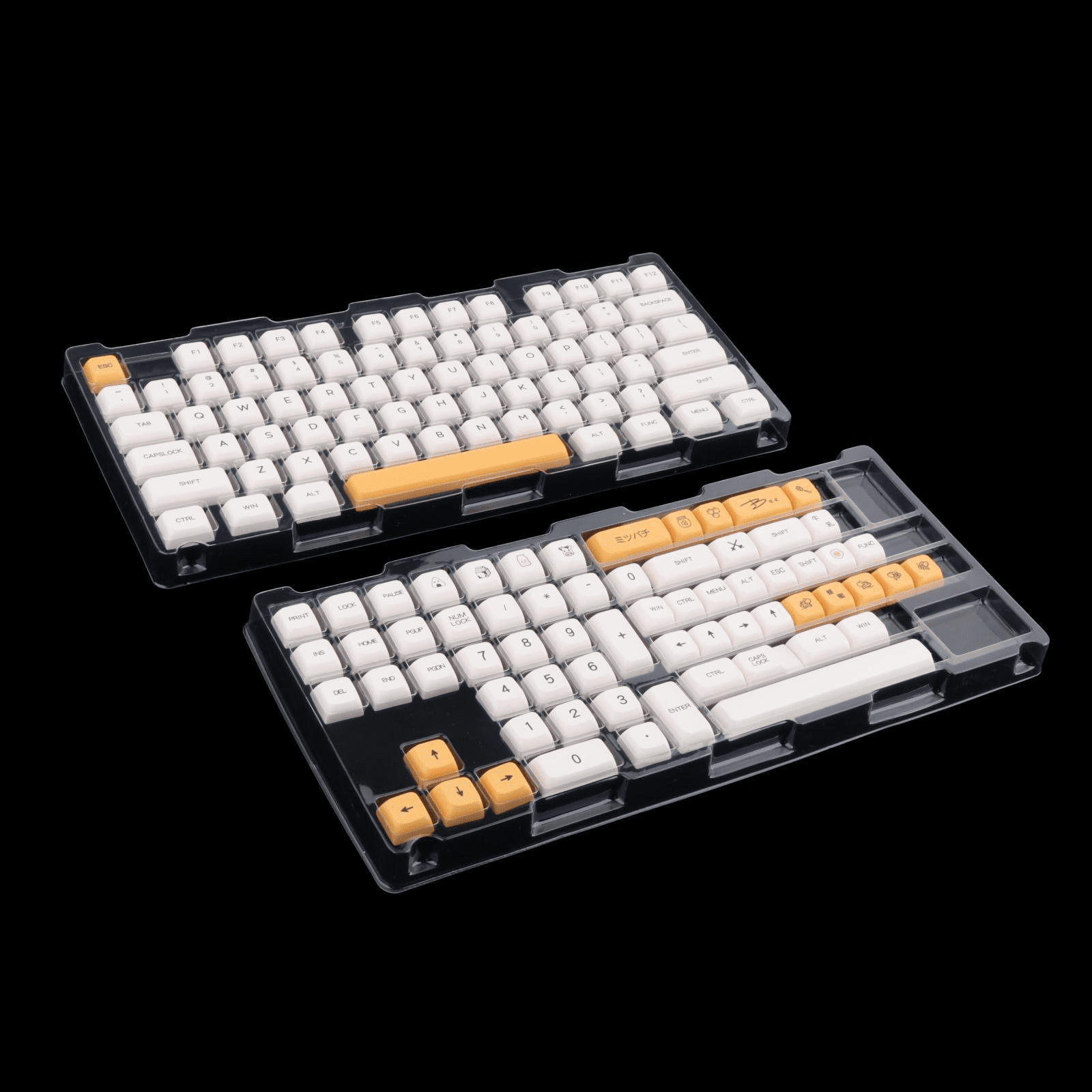 CNKOO Honey Milk Theme 140 Keys Mechanical Keyboard XDA Profile DYE-Sub PBT Keycap English Font