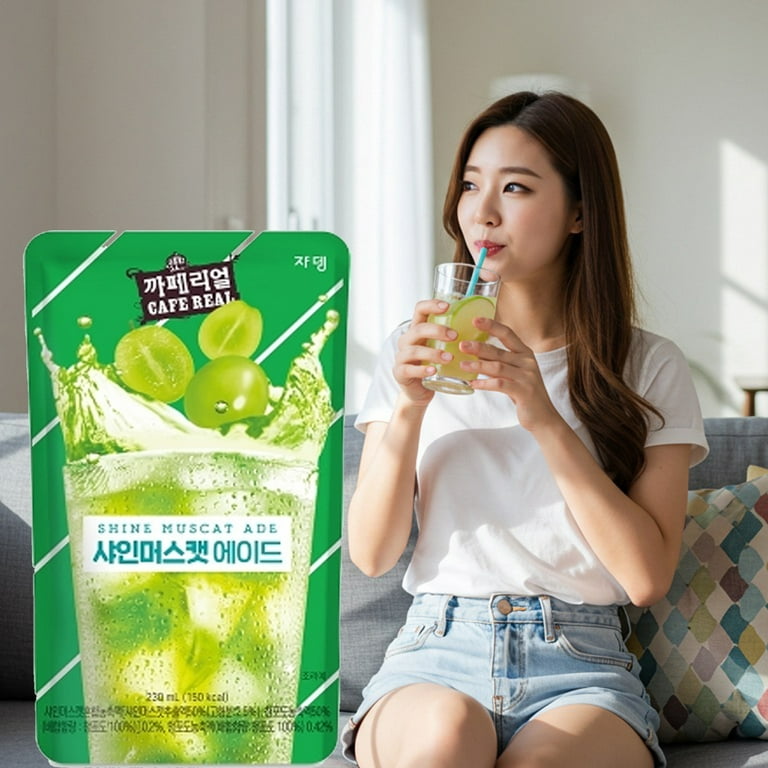 3 Packs Korean Convenience Store Drink Refreshing Iced Drink Peach