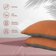 thumbnail image 6 of Qiweii Set of 2 Standard Size Pillow Shams with Envelope Closure - Soft Breathable Decorative Pillow Covers for Bedding, Hotel, Home, Easy Care Cotton Linen Blend, Machine Washable, 6 of 6
