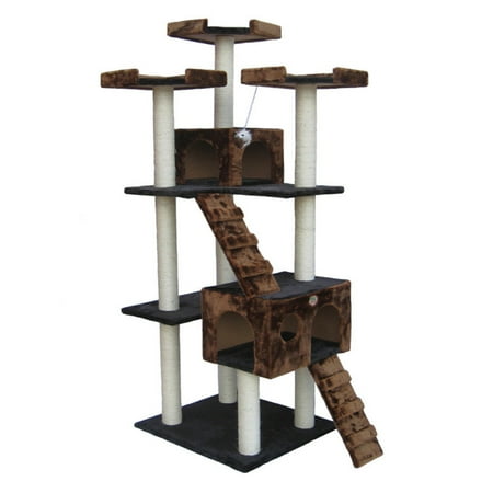 Pagoda Cat Tree - Go Pet Club Cat Tree Furniture 72 in. High Loft