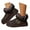 Coffee, variant on Winter Snow Boots for Women Suede Casual Platform Slipper Boots Furry Lined Booties