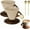 2PCS, variant on QenASHaing Elegant Conical Coffee Cup, 250ml Vintage Cone Shaped Creative Irregular Shape Retro Wood Coffee Mug with Wooden Base Saucer Set for Home Restaurant Party Office