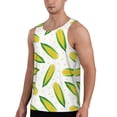 thumbnail image 2 of Picia Corns Printed Men’s Performance Tank, Men's Workout Tank Top Moisture-Wicking Tank Top Muscle tee, Breathable Workout Shirt-X-Large, 2 of 7