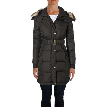 Rachel Rachel Roy Womens Faux Fur Lined Winter Puffer Coat