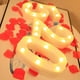 thumbnail image 4 of Wosthever Boda cumpleaños ceremonia número en forma de luz portátil con pilas lámpara numérica decoración de banquete de oficina en casa Kits de decoración para fiestas Número 1314, 4 of 6