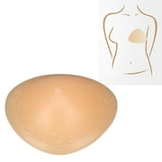 Bra Pad, Inserts Soft Silicone Triangular Shaped Concave Bottom Prosthetic Breast for Post Mastectomy [#2] 75B 80A