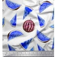 thumbnail image 1 of Soimoi Rayon Fabric Watermelon Fruits Printed Fabric 1 Yard 42 Inch Wide, 1 of 3