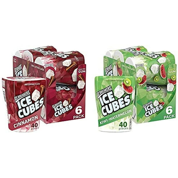 Ice Breakers Ice Cubes Sugar Free Gum With Xylitol, Cinnamon, 40 Count ...