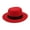 Red, variant on IDALL Fedora Hats Party Hats Womens Wide Brim Wool Felt Flat Top Fedora Hat Party Church Trilby Hats Cap Visor Hats Hats for Men Red One Size
