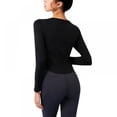 thumbnail image 2 of Taykoo Women Hollow Sports Fitness Shirt With Chest Pad Tight Running Sports Top Clothes, 2 of 5