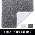 thumbnail image 6 of Homore Bathroom Rug,Non-Slip Bath Mat,Soft Cozy Shaggy Durable Thick Bath Rugs for Bathroom - 24''x 60'' Grey, 6 of 11