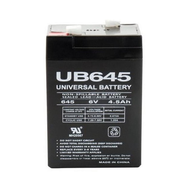 UPG 86456 Batterie 6 V 4.5amp SLA Lot de 2