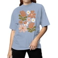thumbnail image 2 of Retro Floral Wall Art Women's T-shirt, 2 of 3