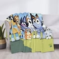 thumbnail image 3 of Rozeui Bluey for Flannel Blanket, Soft Fuzzy Plush King Blanket for Winter, Thick and Warm All-Season Bed Throw-40"x30", 3 of 6