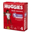 thumbnail image 3 of Huggies Little Movers Baby Diapers, Econo pack, Size 4 (22-37 lbs), 150 Count, 3 of 8