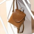 thumbnail image 2 of Leather Backpack Women's Summer Retro Fashion Small Square Bag,Black, 2 of 2