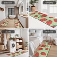 thumbnail image 5 of Strawberry Plants Fruit Character Green Pattern Kitchen Rugs Sets Of 3,Kitchen Runner Rugs Non Skid Washable,Decorative Kitchen Floor Mats for Kitchen,Sink,Laundry,17"x30"+ 17"x47" + 17"x59", 5 of 6