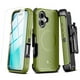thumbnail image 1 of Funda Case MYBAT Maverick Mag clip para iPhone 16 PLUS - Verde con mica, 1 of 6