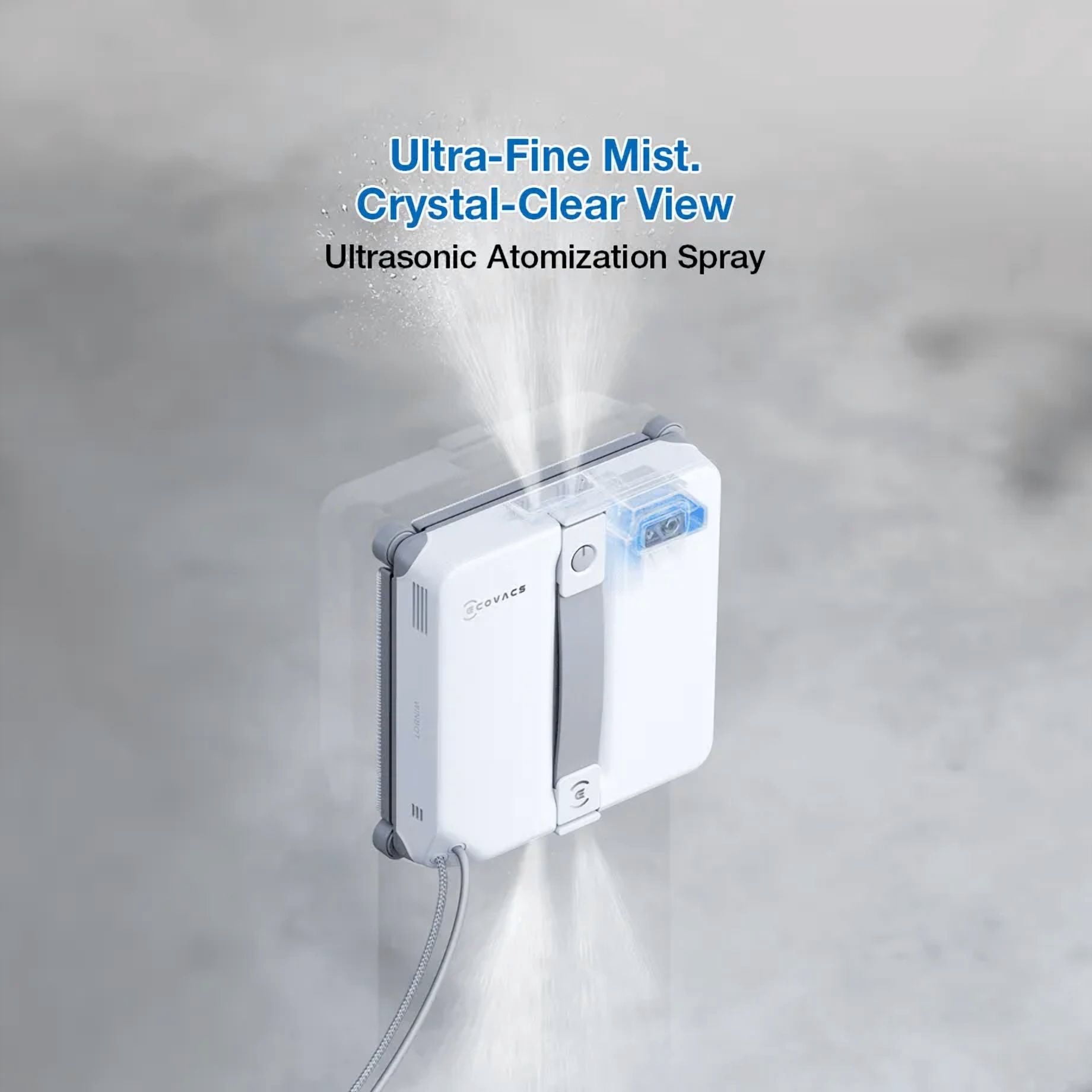 ECOVACS WINBOT MINI2 Window Cleaning Robot with 6 Modes, WIN-SLAM 4.0, for Windows, Mirrors & Glass Doors