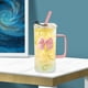 thumbnail image 4 of Vaso de Vidrio, Rosa, 4 of 6