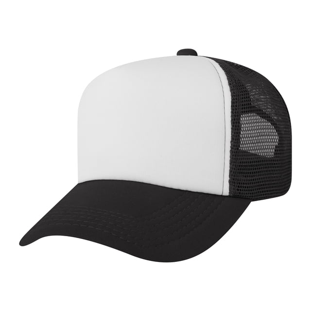 TOPTIE Adult 5 Panel Trucker Hat Foam Front Mesh Back Baseball Cap