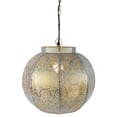 thumbnail image 4 of Northlight 14.5" White and Gold Moroccan Style Hanging Lantern Ceiling Light Fixture, 4 of 4