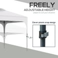 thumbnail image 5 of Outsunny 10' x 10' Pop Up Canopy Tent with Wheeled Carry Bag and Sand Bags, 5 of 9